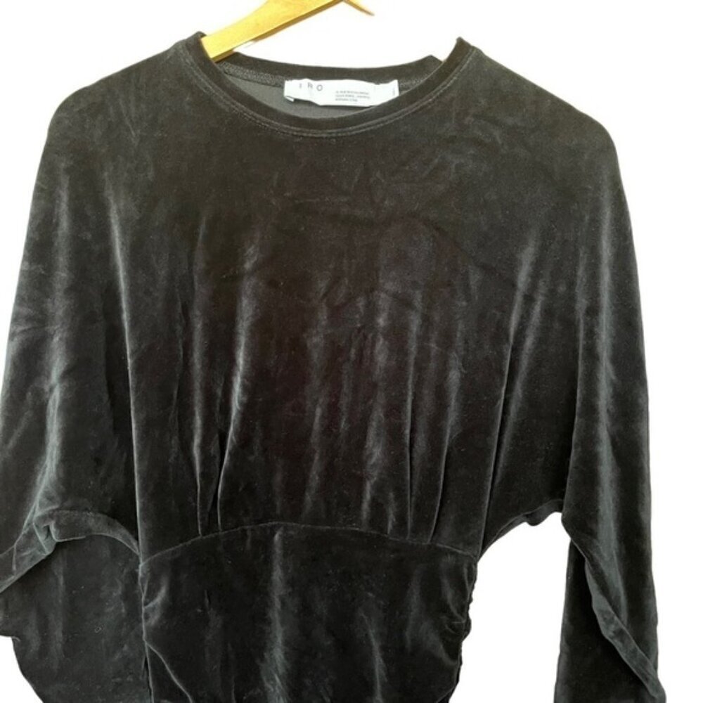 Iro Black Velvet Alamo Dress Women Size XS - Picture 7 of 9